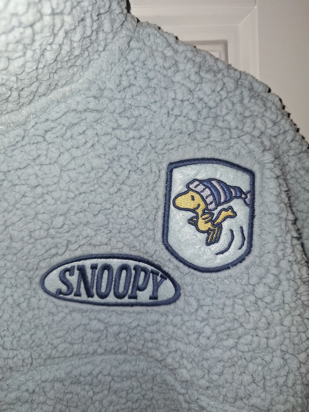 Snoopy Light Blue Sherpa Pullover - Stay Cool L - Picture 3 of 6